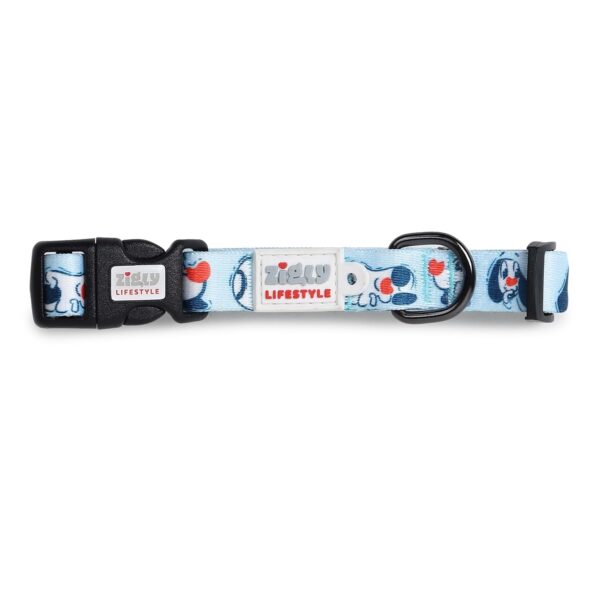 Zigly Lifestyle Doodle Dog Collar-Small - Blue-Adjustable & Durable Collar for Small Dogs | Stylish Pet Collar for Daily Use | Collars for Dogs