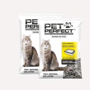 Round Scoopable Bentonite Cat Litter | Unscented | Superior Clumping, Dust-Free, Strong Odor Control | 10 Kg | 5 Kg X 2 Packs