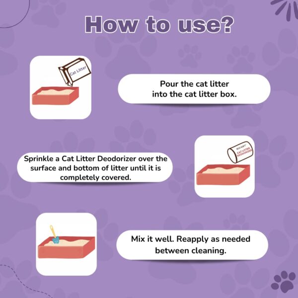 Eco Soft Cat Litter Deodorizer 750gms | Lavender Fragrance | Odour Eliminating Powder | Suitable for All Types of Litter | Longer Lasting Odour Control | Strong Cat Urine Smell Remover