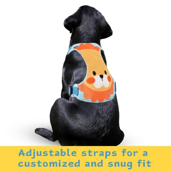 Emily Pets Dog Harness for Small Medium Large Size Dogs, Non-Pulling Military Tactical Service Vest with Adjustable and Comfortable for Easy Walking (Sky Blue, M)
