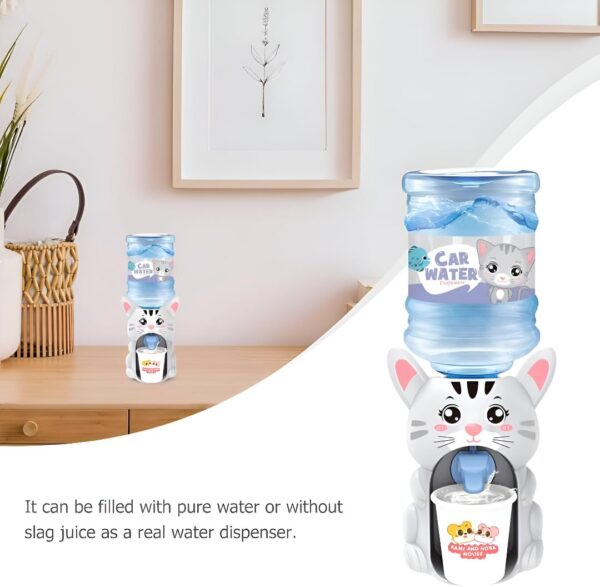 Big Water Dispenser, Toy for Kids Lovely Cartoon Animal Shaped Water Bottle and Mug Drinking Fountain Pumps Water, Juice & Milk Water Dispenser Toy Kids (Cat)