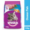 61r1BfXM1EL._SL1000_.jpg Whiskas Adult (+1 Year) Dry Cat Food, Chicken Flavour, 1.2kg Pack and Adult (+1 Year) Dry Cat Food, Ocean Fish Flavour, 1.2kg Pack
