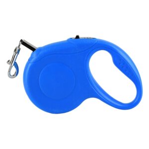 Retractable Dog Leash| Heavy Duty 3 Meter| 360°Tangle Free| Strong Nylon Tape with Anti-Slip Handle| One Click Bracke Lock for Dogs Upto 50kgs (Blue)