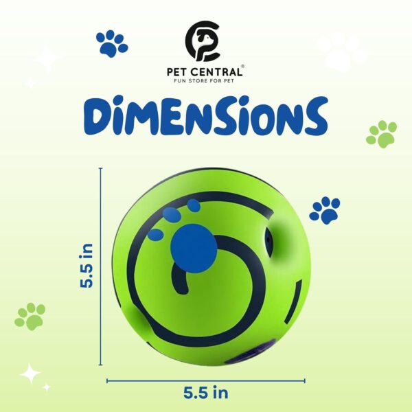 61rqzh8lHYL._SL1500_.jpg Interactive Toy Ball for Dogs Bouncing Giggle Ball Chew Ball for Aggressive Dogs Molar Dog Ball Self Moving Dog Toys Green Fun Ball for Medium and Large Dogs Pet Supplies – 5.5”x 5.5”