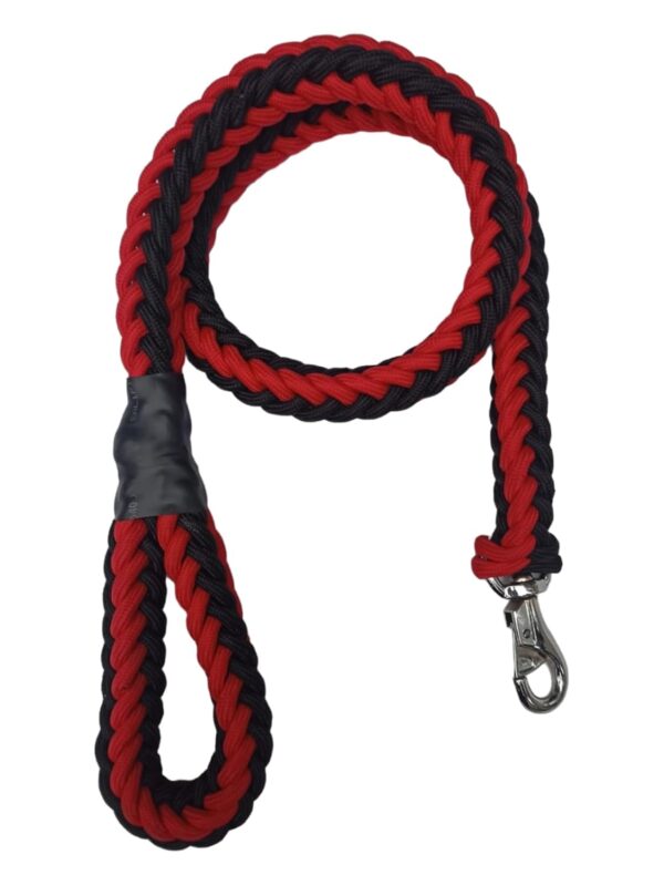 61s2FwxejSL._SL1500_.jpg PETLICIOUS & MORE Heavy Duty Dog Tough Nylon Braided Dog Leash For Medium Dogs Maxi Dogs & Large Dogs (Red & Black),60 cm