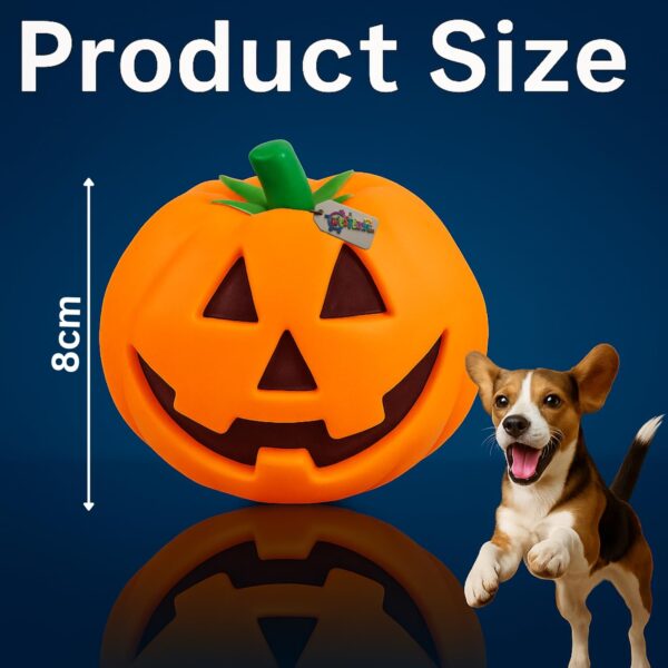 Western Era Pumpkin Squeaky Dog Toy | Halloween Jack O’ Lantern Design | Durable Chew Toy for Dogs | Spooky Pumpkin Shape with Loud Squeaker | Great for All Dogs | Dog Treat Distraction for Training