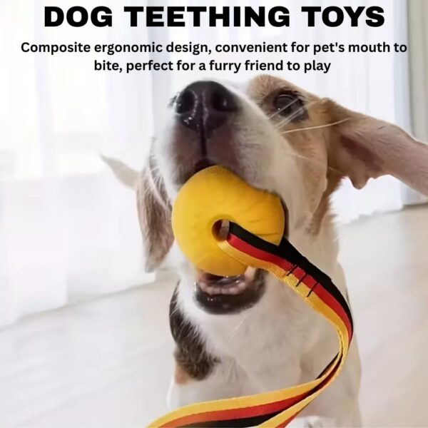 61sXI-dHnFL._SL1080_.jpg Rope Ball Dog Toy Interactive Pet Training Toy Ball for Tug, Chew, Fetch & Play Perfect for Powerful Chewers Play Ball Dental Clean (Rope Ball) Yellow