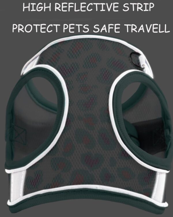 61spuFWHt6L._SL1500_.jpg KUTKUT Small Dogs and Cat Harness and Leash Set, Soft and Breathable Vest with Reflective Strip, Escape Proof Kitten Harness, Easy to Wear for Cats Walking and Traveling (Size: S, Chest: 40-45cm)