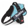 Dog Harness Chest Body Belt for Medium Dogs with Easy Control Handle, Breathable Soft Padding, Night Reflective, No Choke Design, Safety Lock Buckle (Sky Blue, M)