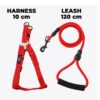 61uAj7tEOwL._SL1080_.jpg Kuber Industries Dog Harness and Leash Set, Red