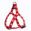KUTKUT Adjustable |Cute Paws Print Heavy Duty |No Pull Pet KUTKUT Adjustable |Cute Paws Print Heavy Duty |No Pull Pet Back Clip Halter Harness & Leash for Puppies (Size: S, Adjustable Chest: 28-38cm)