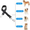 Black Dog Leash - Heavy-Duty Dog Leash with in Length, 17.7in to 27.55in Training Leash Dog Belt with Non-Slip Grip, Ideal Leash for Dogs for Training, Walking, and Outdoor Adventures