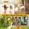 Zoomies Dog Unisex Biothane 5ft Leash Waterproof Odour-Free with Rust-Proof 360° Swivel Hook Lightweight Durable Strap for Outdoor Walks Training and Everyday Use - Yellow (ZYBL000L)