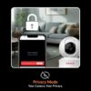 61v0jPp1neL._SL1200_.jpg CP PLUS 3MP Resolution Smart Wi-fi CCTV Home Security Camera | 360° View | Motion Tracking | 2-Way Talk | Cloud & SD Card Support | CTC Cyber Secure Tech | 15M Night Vision | CP-E31Q