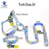 61vG2uRT8tL._SL1080_.jpg A+a Pets' Nylon Waterproof Leash | Length Adjustable with Neoprene Padded Handle for Dogs & Cats (Pirate Design, Sky Blue, Small)