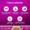 61vSIqIhDcL._SL1000_.jpg Whiskas Adult (1+ year) Tasty Mix Wet Cat Food Made With Real Fish, Chicken With Salmon Wakame Seaweed in Gravy - Pack of 12 (70g x 12)