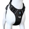 HANK Dog Harness | 3M Reflective Strap | Dog Body Vest for Medium Dogs | Soft Comfortable Padded | Anti Pull Harness for Walking, Training (Black - M (14-22Kg)