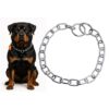 MUNCHOS Dog Non-Breakable Stainless Steel Chock Collar with Brass Welding (2.5ft X-Large)