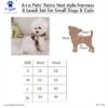 61wubl1PDL._SL1500_.jpg A+a Pets' Retro Vest Harness & Leash Set | No Pull, No Escape, Breathable, Cute Combo for Puppies, Small Dogs, Cats (Polka Blue, M)