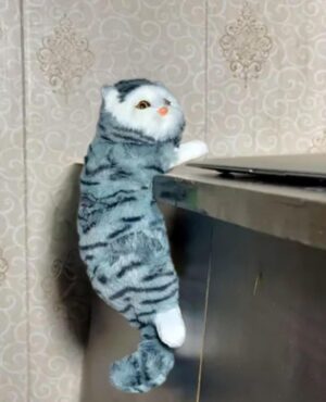 Tickles Cat Soft Stuffed Plush Animal Toy for Kids Boys & Girls Birthday Gifts (Size: 30 cm Color: Grey)