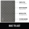 Gorilla Grip Durable Cat Litter Mat (35x23), XL Jumbo, No Phthalate, Water Resistant, Traps Litter from Box & Cats, Scatter Control, Soft on Kitty Paws, Easy Clean Cat Mat (Gray)