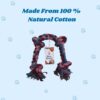 61xcfA98xZL._SL1500_.jpg Braided Rope Dog Toy, Dog Toys with Knot, Durable Cotton Rope Dog Chew Toy for Medium and Big Dogs- Washable (4 Knots Rope)