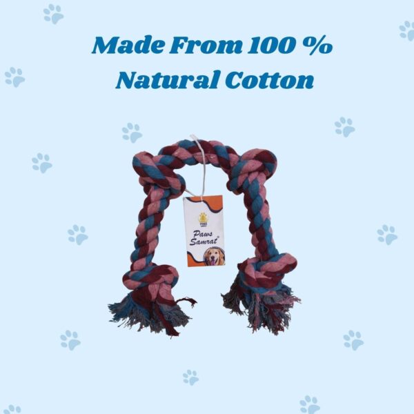 61xcfA98xZL._SL1500_.jpg Braided Rope Dog Toy, Dog Toys with Knot, Durable Cotton Rope Dog Chew Toy for Medium and Big Dogs- Washable (4 Knots Rope)