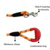 61xi5W1LaxL._SL1500_.jpg Short Rope Dog Leash, with Rubber Hand Grip, Orange - 24 Inch, 15mm