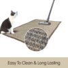 Mats Avenue Cat Litter Box and Tray Mat Natural Sisal Hand Made Beige Color with Wool Yarn End Finishing (45x75 CM)