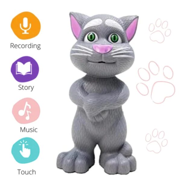 Voice Repeating Talking Tom Toy - Intelligent Electronic Pet Cat for Kids - Voice Recording Talking Toy for Fun Interaction