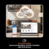 61y9CFiECUL._SL1200_.jpg CP PLUS 3MP Resolution Smart Wi-fi CCTV Home Security Camera | 360° View | Motion Tracking | 2-Way Talk | Cloud & SD Card Support | CTC Cyber Secure Tech | 15M Night Vision | CP-E31Q