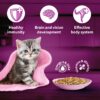 61ybSFA7mjL._SL1100_.jpg Whiskas Tasty Mix Kitten (2-12 Months) Wet Cat Food, Chicken, Tuna with Sweet Potato in Gravy, 70 g x 14, 100% Complete & Balanced Nutrition for Kittens