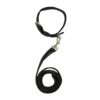 Dog Leash And Collar Combo Set|Highly Reflective|Dog Rope For Small, Dog Leash And Collar Combo Set|Highly Reflective|Dog Rope For Small, Medium & Large Dogs|(Size- Leash 4.8 Ft. + Collar (Medium, Black),146 cm