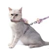 Qpets® Cat Harness and Leash Set, Outdoor Harness for Cat Qpets® Cat Harness and Leash Set, Outdoor Harness for Cat with Quick Release Buckle Adjustable Cat Harness for Small Cats, Lightweight Soft Walking Travel Petsafe Harness