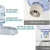 GLOWICK 3.5 Litter Automatic Pet Water Food Dispenser Large Capacity Self-Dispensing Gravity Feeder Waterer Cat Dog Feeding Bowl Drinking Water/Automatic Feeding Pet Supplies (1Pcs)