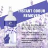 Cat Area Odour Remover with Refreshing Fragrance Removes Bad Odour from Urine,Feces,&Vomit|Natural Bio-Enzymatic Formula|Cat Litter Spray|For Surface Use Only Not on Pets(200ML) (Lavender)