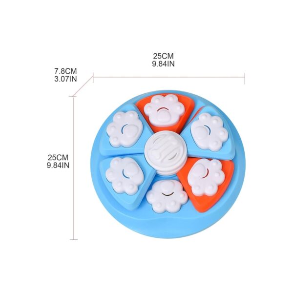 61zORraLH2L._SL1500_.jpg Cature Dog Puzzle Feeder Bowl Dog Treat Dispenser Bowl Slow Feeding Dog Bowl Dog Treat Puzzle Dog Puzzle Toy Interactive Dog Toy for Small, Medium and Large Size Dogs(Color-Orange)