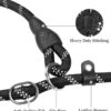 Qpets Leash For Dogs, Durable Light Reflecting Dog Leash Traction Round Rope Dog Chain, 5.5Ft Handle Free Walking Dog Leash Braided Rope Adjustable Dog Training Leash,?182.88 cm