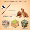Double Dog Leash,No Tangle Dual Leash Walker,Double Dog Reflective Lead Splitter for Daily Walking Training of Medium to Large Dogs Dual Dog Lead No Tangle