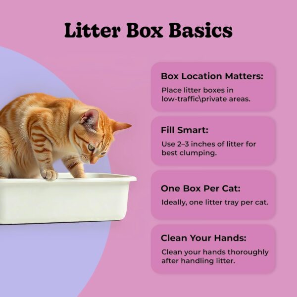 Catmos Lavender Clumping Cat Litter – 5kg | Odour-Sealing, Quick-Clumping & Low Dust Formula | Lavender Scented for Freshness | Ideal for Multi-Cat Homes