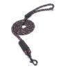 Zigly Lifestyle Reflective Rope Dog Leash – XS (9mm) - Black | Durable Training Rope Leash for Puppies & Toy Breeds | Lightweight, Comfortable Grip Strong Leash for Daily Walks