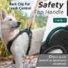 Dog Harness with Name id Customized for Dogs Large Medium Small Puppy All Breeds No Pull Harness Reflective Vest Harness Belt Adjustable with Personalized Dog Name (Black) (Large Dogs)