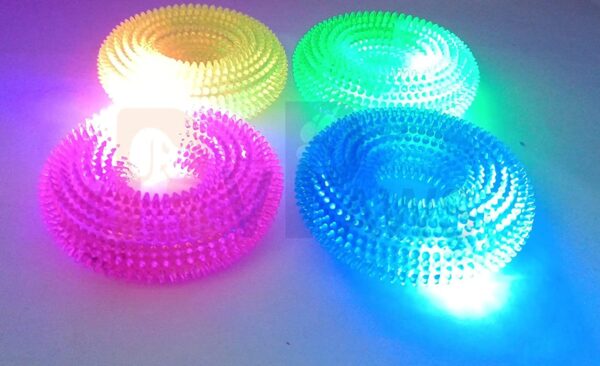 71-B-Fd61L._SL1500_.jpg RvPaws Dog Chew Toy LED Light Dog Toys for Small & Medium Dog Interactive Toy Dog Ring for Medium Large Dogs Puppy Chew Toys Pet Interactive Toy Ring