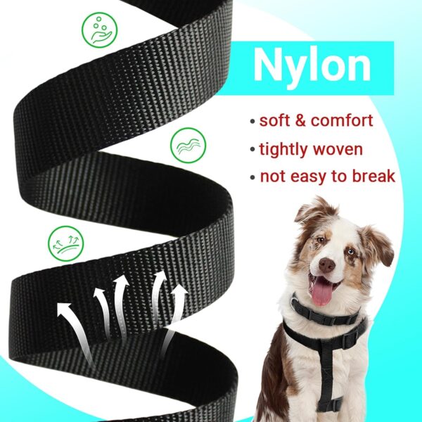 71-ptL6-76L._SL1500_.jpg No Pull Dog Harness - Step in Dog Harness and Leash for Small Medium Large Dog - Escape Proof Adjustable Soft Leash Collar Set for Walking Training Hiking Outdoor, 15 Cm, 15 Cm