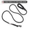 7107kZNm9AL._SL1500_.jpg WOOFLIX Reflective Dog Leash And Collar Combo Set|Dog Collar & Anti Slip Padded Handle Leash For Dogs|Highly Reflective|Dog Rope For Medium & Large Dogs|(Leash 6.5 Ft. + Collar Xl, Black, 18 Cm)