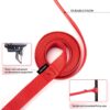 Dog Collar Belt and Leash Set for Large Dogs, Dog Stylish Nylon Leash Belts with Bell - Labrador, Golden Retriever, Pitbull, German Shepherd, Husky, Doberman (Large, Red)