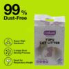 Cature Care by Nature Tofu Cat Litter Natural Flushable Clumping Litter Plant Based Biodegradable Ultra Odour Control 99% Dust Free Low Tracking Cat Litter (Lavender, 6L)