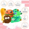 711i-OnO7L._SL1500_.jpg Sage Square Premium Squeaky Toy Set of 5 for Dogs - Durable, Chewable, Rubber Toys, Multiple Fun Shapes & Colors for Interactive Play, Teething Relief, Keeps Entertained, Happy (Combo No. 7)