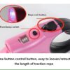 Heavy Duty Retractable Dog Leash with Torch – 5M Durable Pet Walking Leash Orange (PPL-139)