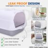 Foodie Puppies Litter Box with Scooper (Dome Cat Tray) (38 x 26 x 36 cm) | Training Cat Litter Tray for Small to Medium Cats, Kittens, and Puppies | Potty/Poo Training Box with Door & Handles